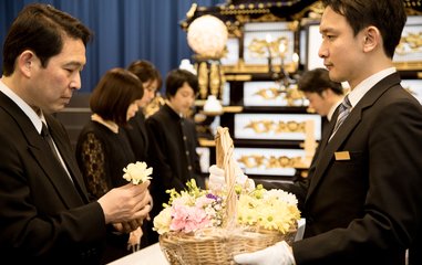 典礼特別プラン：式場でのお別れの様子